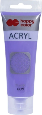 Farba akrylowa 75ml fioletowa pastel HAPPY COLOR - GDD