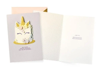 Karnet Urodziny jednorożec - Kukartka