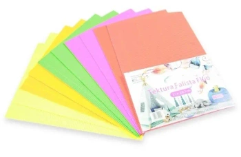 Tektura A4 falista fluo 10szt - Penword