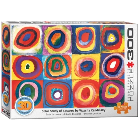 Puzzle 300 3D Kandinsky Study Squares 6331-1323 - Eurographics
