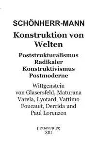 Konstruktion der Welten - Schönherr-Mann Hans-Martin