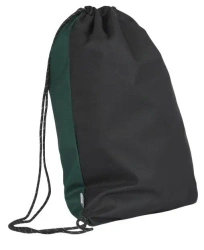 Worek na buty Funky zielono-czarny OXFORD