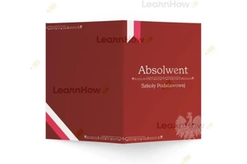 Teczka na świadectwo absolwenta SP (5szt) - LearnHow