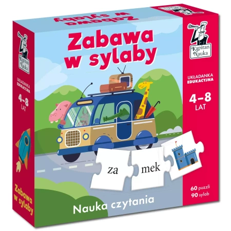 Układanka edukacyjna Zabawa w sylaby Kapitan Nauka - Stręcioch Krzysztof