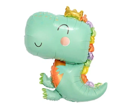 Balon foliowy Dino niebieski 47x64cm - Godan