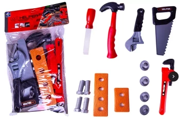 Zabawkowe NARZĘDZIA W Worku Do MAJSTERKOWANIA Dla Dziecka Zabawki Kreatywne - Norimpex