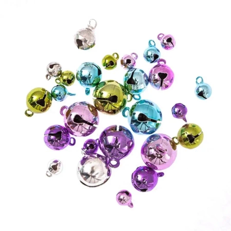 Dzwoneczki metalowe pastel 26szt - Dalprint dpCraft