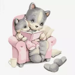 Malowanie po numerach - Opowieści na noc 30x30 - Ideyka