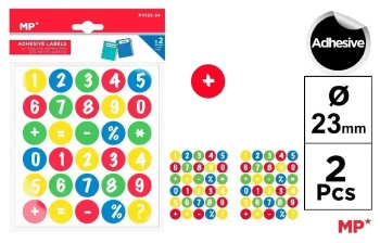 Naklejki cyferki 2 arkusze - MP Main Paper