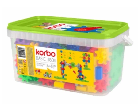 Basic klocki 180 el - Korbo