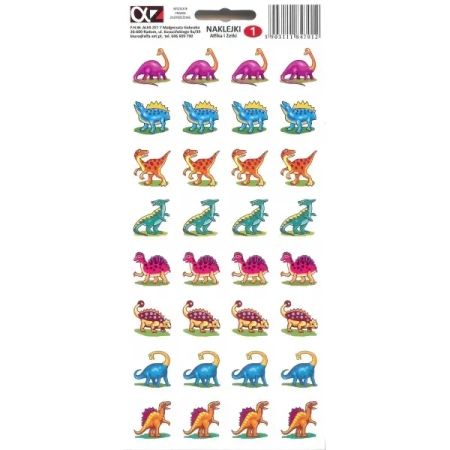 Naklejki Alfika i Zetki 1 Dinozaury - ALFA-ZET
