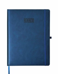 Kalendarz 2026 A4 Elegance dzienny V2 granatowy K-A4D - AVANTI
