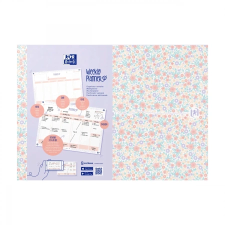 Planer tygodniowy A4/60K Floral OXFORD