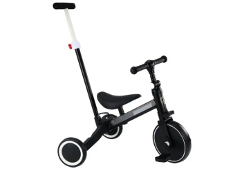 Rower trójkołowy PRO50 z rączką czarny - Leantoys