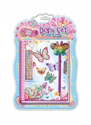 Pamiętnik z ozdobnym długopisem Motylki - Pecoware