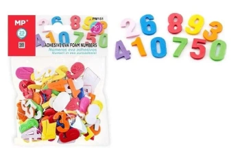 Naklejki z pianki EVA numerki małe - MP Main Paper