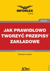 eBook Jak prawidłowo tworzyć przepisy zakładowe - Sebastian Kryczka
