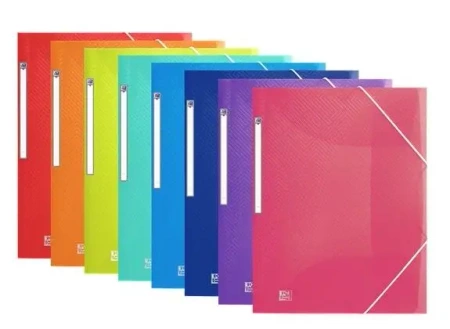 Teczka wąska A4+ PP Urban przejrzysty mix (10szt) - Oxford