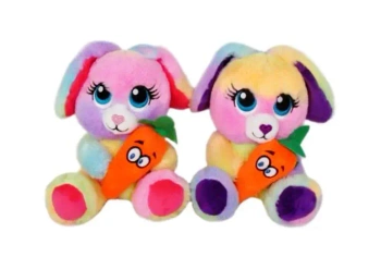 Zajączek tęczowy z marchewką 18cm MIX - Sun-Day