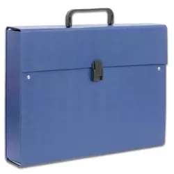Teczka z rączką A4 6,5 cm maxi plus Lux PCV Penmate granatowa