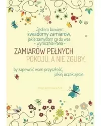 A Kartka składana - Jestem bowiem świadomy Motyle - Szaron