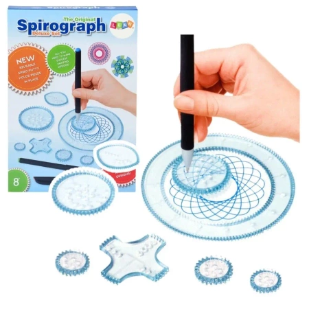 Spirograf z pisakami 27el - Leantoys