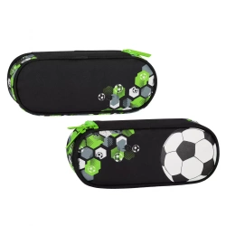 Piórnik saszetka 1zamek Football green - STARPAK