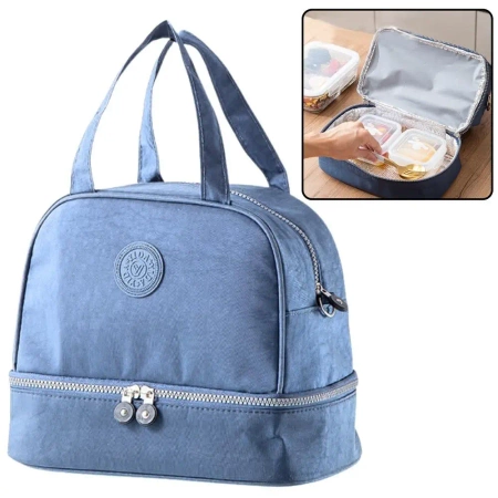 Torba termiczna izolacyjna niebieska 27cm - Leantoys