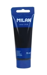 Farba akrylowa w tubce 75ml odrzutowa czerń MILAN