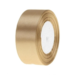 Wstążka satynowa 186 złoty ciemny 38mm/32m - Brewis