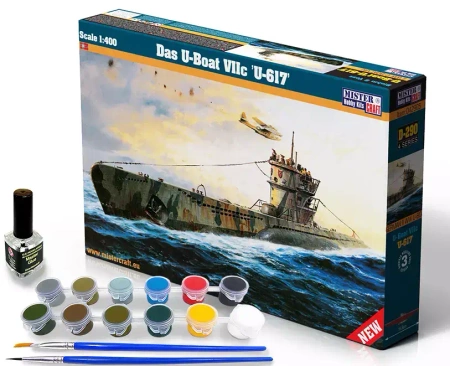 Model łodzi podwodnej Das U-Boat VIIC U-617, 1:400