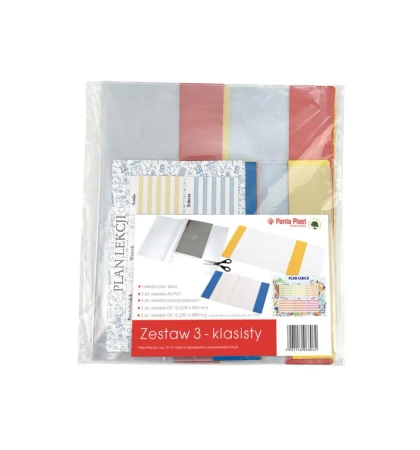 Paczka okładek 3-klasisty +plan lekcji - Panta Plast