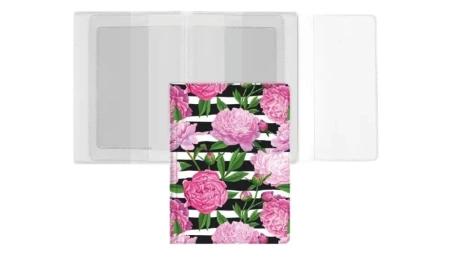 Okładka na dokumenty z dowodem rej. peony - Biurfol
