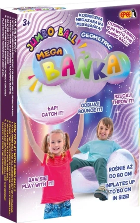 Mega Bańka - Geometric tęczowa 4 - EPEE