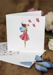 Karnet kwadrat z latającym motylkiem Motyle - Cozywood