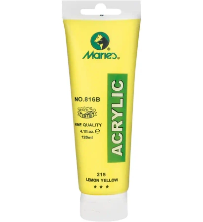 Farba akrylowa żółta Maries 120 ml 816B-215 - Kw trade