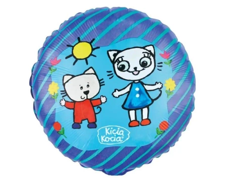 Balon foliowy Kicia Kocia i Nunuś 46cm - Godan