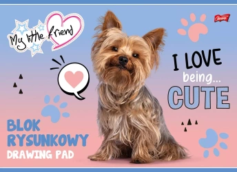 Blok rysunkowy A4/20K My little friend (10szt) - UNIPAP