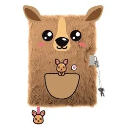 Pamiętnik A5/96K z kłódką 3D Kangaroo - ST-MAJEWSKI