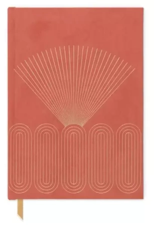 Notatnik A5/160K Suede Bright Terra Cotta - Designworks Ink