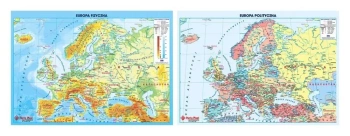Podkład dwustronny z mapą świata - Panta Plast