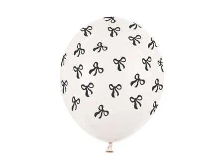 Balony Kokardki Pastel Off-white 30cm 50szt - PartyDeco