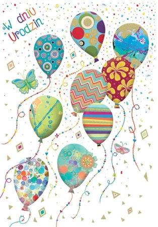 Kartka okolicznościowa Urodziny - Trend