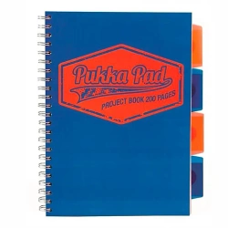 Kołozeszyt Pukka Pad B5 Project Book Neon niebieski - Pukka Pads