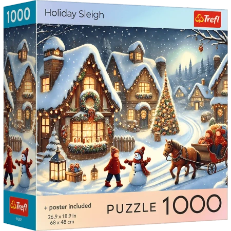 Puzzle 1000 USA Collection: Holiday Sleigh TREFL