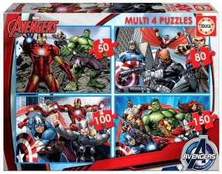 Puzzle 4w1 Avengers 110658 - Educa