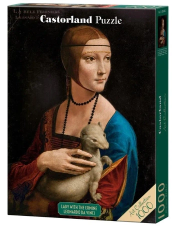Puzzle 1000 Lady with the Ermine, Da Vinci CASTOR - Castorland