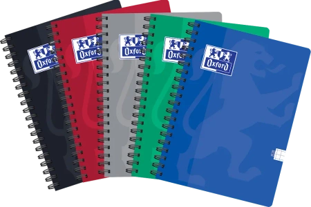 Kołozeszyt A5 80k kratka Oxford ESSE 1 szt. mix - Oxford art pap
