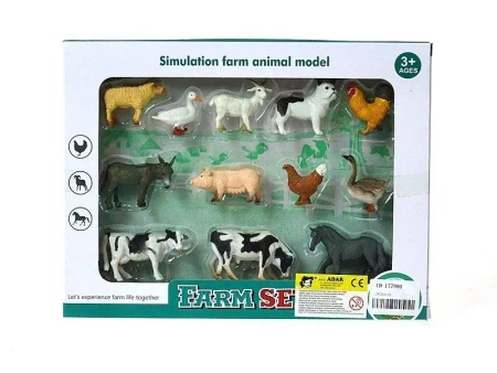 Zwierzęta gospodarskie 12szt - ADAR