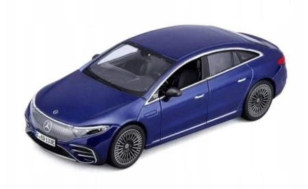 Model kompozytowy Mercedes-Benz EQS 2022 niebieski 1/27 - Maisto